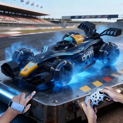One Drift Smoke Car Hand Sensor Gesture Control Sports Racing Car,Music & Spin Stunt Remote Control Cars
