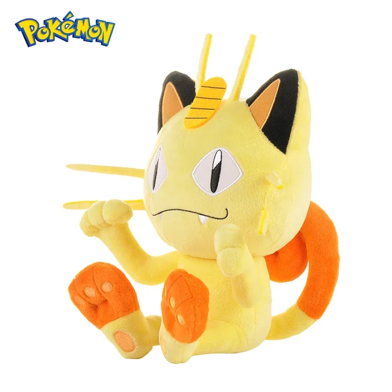 25CM Original Pokemon Meowth Peluche Stuffed Plush Toys Plushie Soft Animal Kawaii Anime Dolls Birthday Gift For Kids Girl Boy - Image 2